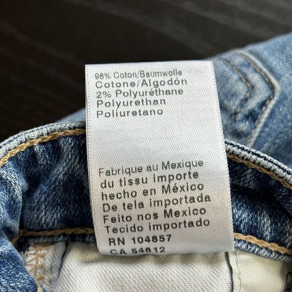 AG Adriano Goldschmied The Jodi Crop side slit Jeans light Blue Denim size 25 - Picture 8 of 11